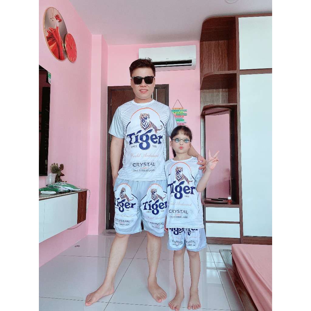 [Mã TUIXACH30 giảm 30K đơn 49K] Giá Sỉ ⚡️Siêu Phẩm⚡️ Đồ bộ thể nam phối BIA TIGER BẠC sét quần áo mặc nhà chất thun Kl1