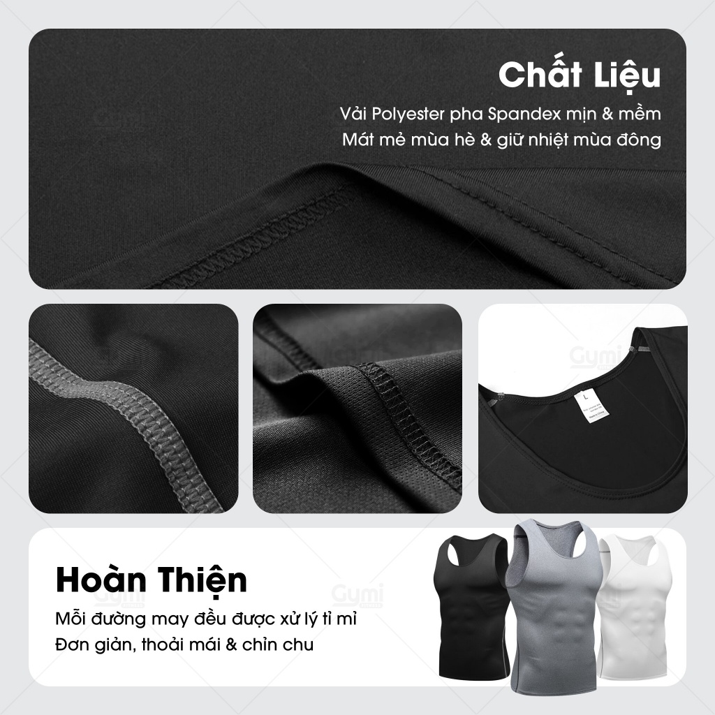 Áo Thun Ba Lỗ Giữ Nhiệt Combat Pro - Áo Tank Top Co Dãn Bó Cơ Thể Thao Nam, Tập Gym, Thể Thao - AoThunTheThao-AoBaLo
