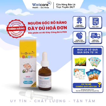 [✨CHÍNH HÃNG] BuonaVit Baby – Siro ọ 20ml Bổ sung Vitamin tổng hợp dành cho trẻ em, trẻ sơ sinh