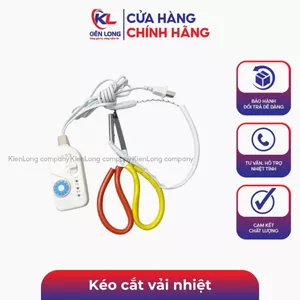 Kéo cắt vải nhiệt MẪU MỚI chống tưa vải, có điều chỉnh nhiệt độ, đường cắt mịn, đẹp