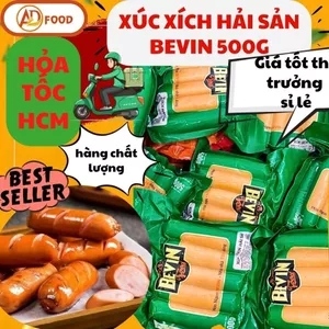 500g xúc xích đức bevin thơm ngon dinh dưỡng hoàng loại 1