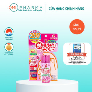 [KINCHO X KOL] Xịt Chống Muỗi Và Côn Trùng One-Push Kincho Nhật Bản 200 lần 45ml - Hương Hoa Hồng
