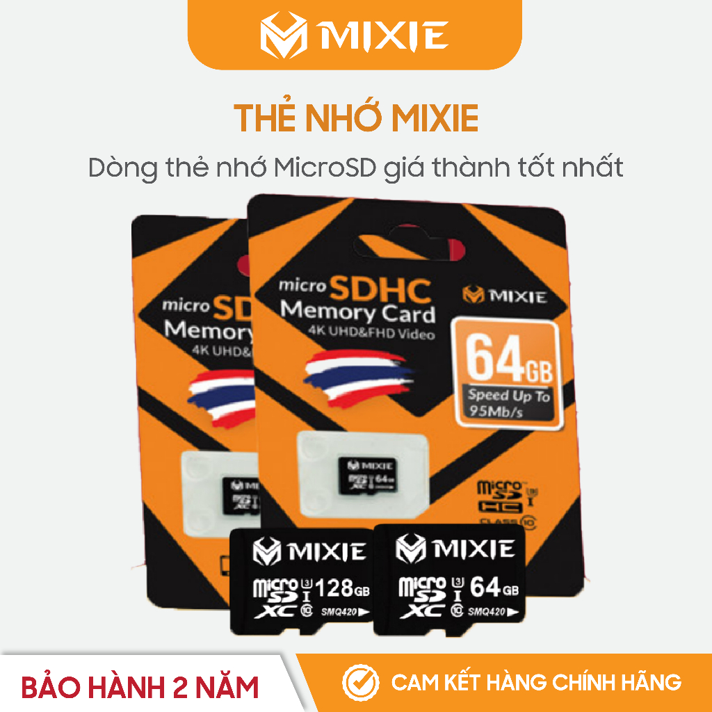THẺ NHỚ MicroSD MIXIE 32GB, 64GB, 128GB U3 MICRO TF TỐC ĐỘ GHI 70M/S ...