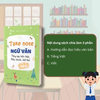 Sách - Combo Take Note Ngữ Văn lớp 10,11,12 - Tổng hợp kiến thức, Hiểu nhanh nhớ lâu - TKBooks
