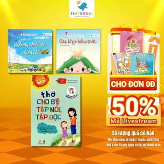 Combo Tuyển Tập Thơ Hay Cho Bé: Thơ cho bé tập nói, Cái kho bầu trời, Những chiếc xe chăm chỉ - Finybooks