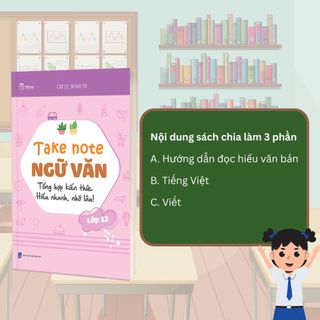 Sách - Take Note Ngữ Văn lớp 12 - Tổng hợp kiến thức Hiểu nhanh nhớ lâu - TKBooks