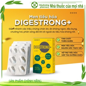Men tiêu hóa cho người lớn Aconitum Digestrong hỗ trợ tiêu hóa hấp thu, giảm đầy bụng khó tiêu hộp 18 viên