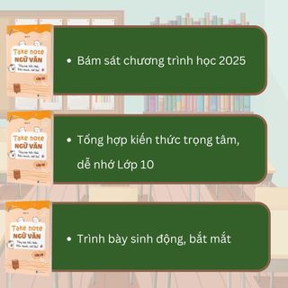 Sách - Take Note Ngữ Văn lớp 10 – Tổng hợp kiến thức, hiểu nhanh, nhớ lâu - TKBooks
