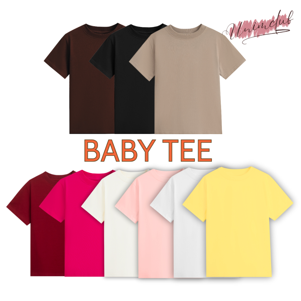 [Vái Cotton 250] Áo Baby Tee Trơn Raplan Nhiều Màu Vải Cotton 250gsm Cao Cấp Đanh Mịn Không Xù Bai Nhão - BBR