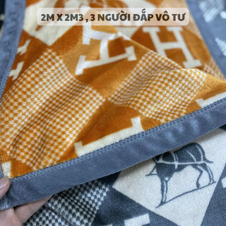 ( ẢNH THẬT ) Chăn Flanel Cao Cấp 2 Mặt - Phủ Sofa, Đắp Máy Lạnh, Văn Phòng | Chất Liệu Lông Chồn