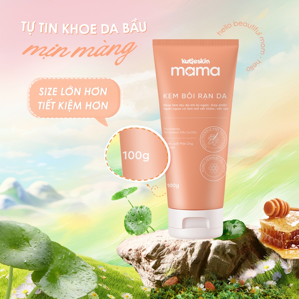 Kem Bôi Rạn Da Cho Mẹ Bầu Kutieskin MaMa 100g