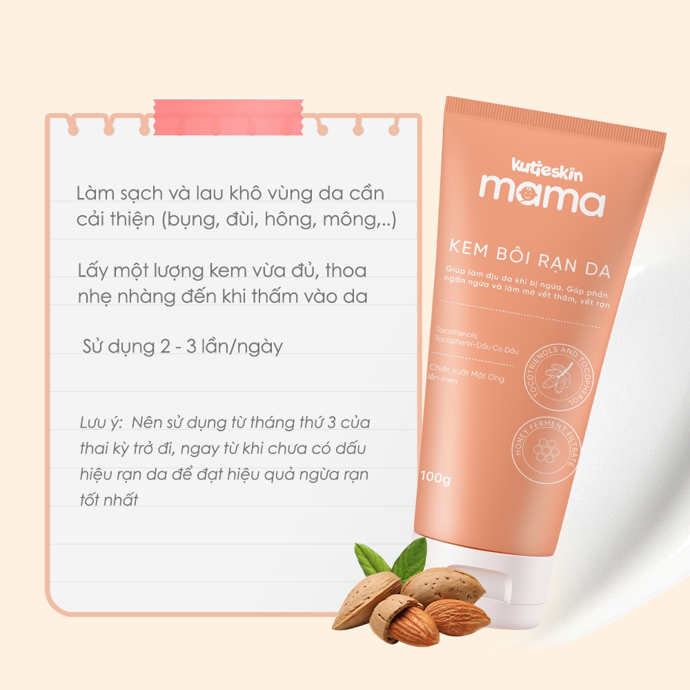 Kem Bôi Rạn Da Cho Mẹ Bầu Kutieskin MaMa 100g