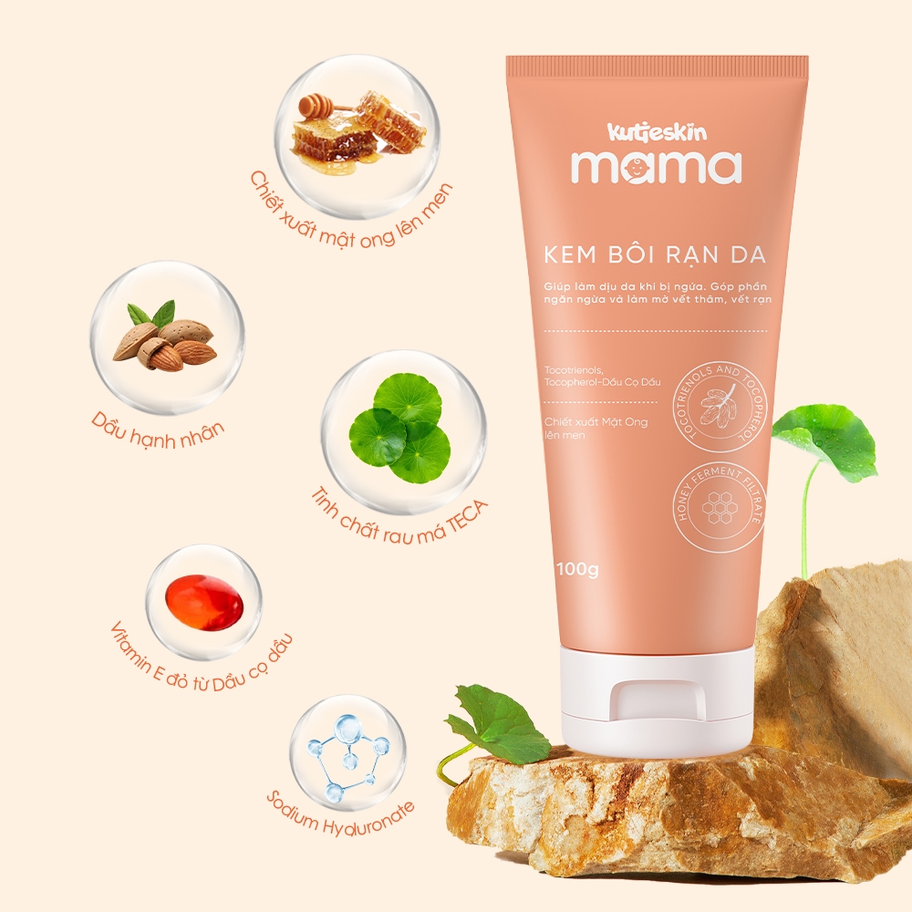 Kem Bôi Rạn Da Cho Mẹ Bầu Kutieskin MaMa 100g