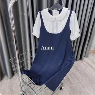 Váy bầu,đầm bầu thiết kế cổ sen xếp ly ngực