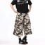 Quần Wide Leg Kaki Camo Túi Hộp GODMOTHER Quần Short Lửng Kaki Unisex Phong Cách Cá Tính Đường Phố