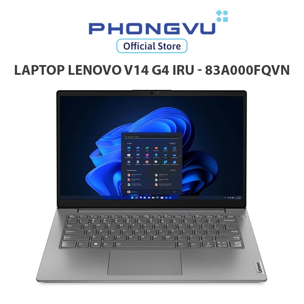 Laptop Lenovo V14 G4 IRU - 83A000FQVN (Core i5-13420H/ Onboard graphics/ 16GB/ 512GB/ Windows 11) - Bảo hành 24 tháng