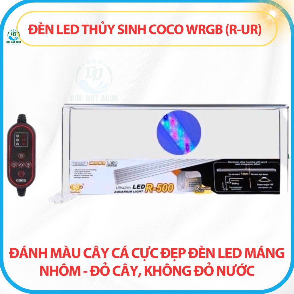 Đèn LED COCO WRGB (R Series) (30-60Cm) - Máng Nhôm Hẹn Giờ & Điều Chỉnh Độ Sáng 7