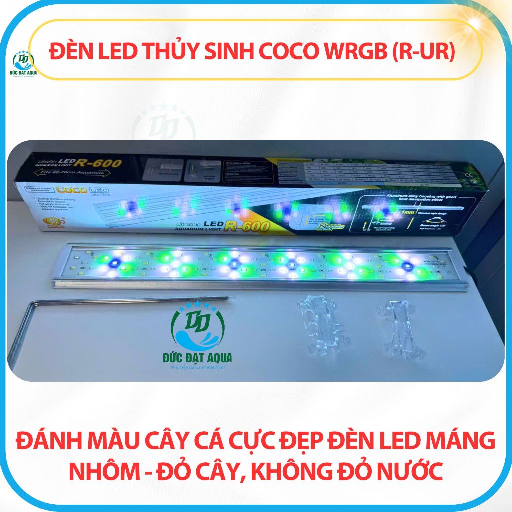 Đèn LED COCO WRGB (R Series) (30-60Cm) - Máng Nhôm Hẹn Giờ & Điều Chỉnh Độ Sáng 8