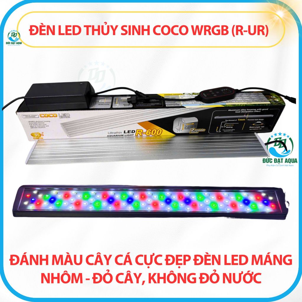 Đèn LED COCO WRGB (R Series) (30-60Cm) - Máng Nhôm Hẹn Giờ & Điều Chỉnh Độ Sáng 4