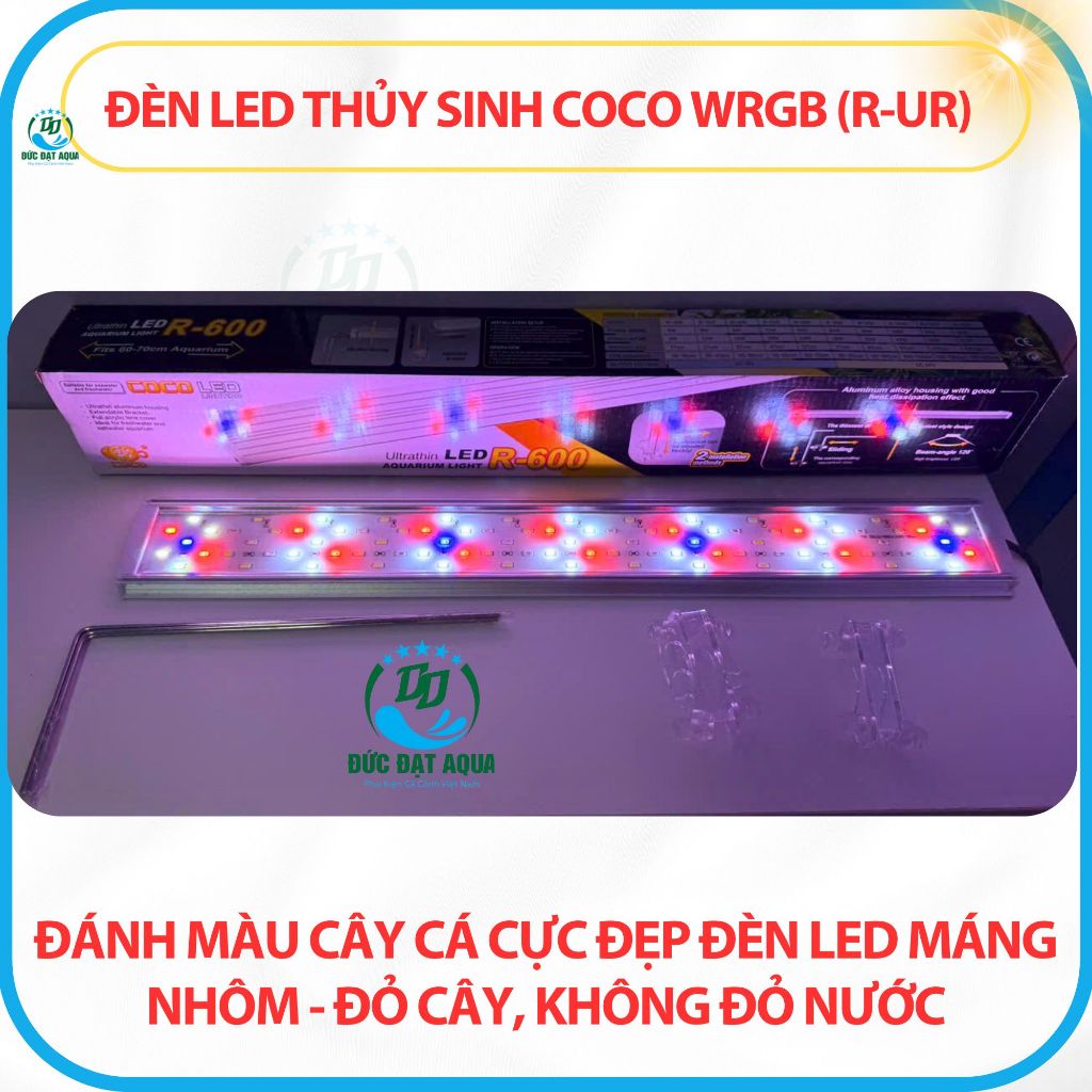 Đèn LED COCO WRGB (R Series) (30-60Cm) - Máng Nhôm Hẹn Giờ & Điều Chỉnh Độ Sáng