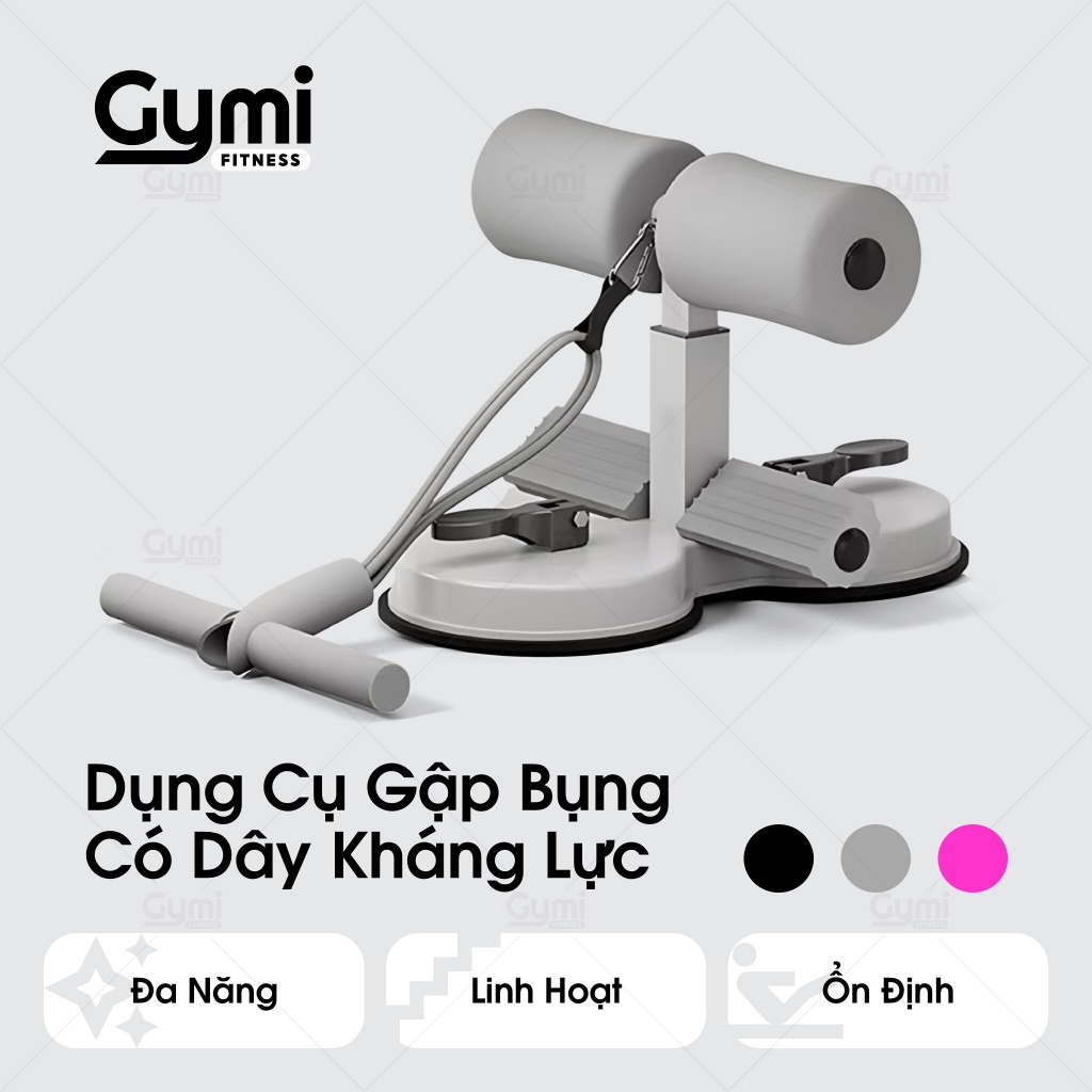 Dụng Cụ Gập Bụng 2 Trong 1 Có Dây Kháng Lực - Hỗ Trợ Tập Luyện Cơ Bụng, Tay, Eo Tại Nhà - GapBung2in1