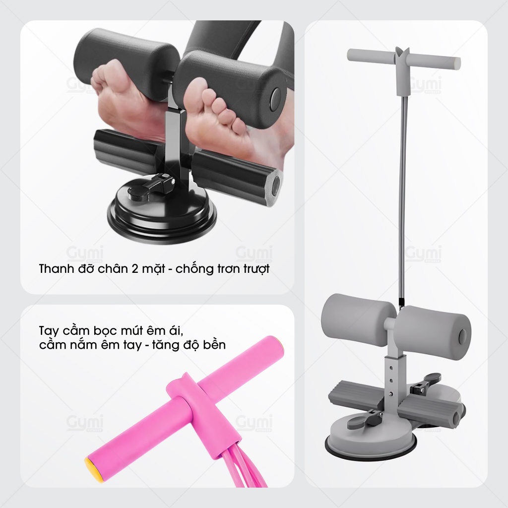 Dụng Cụ Gập Bụng 2 Trong 1 Có Dây Kháng Lực - Hỗ Trợ Tập Luyện Cơ Bụng, Tay, Eo Tại Nhà - GapBung2in1