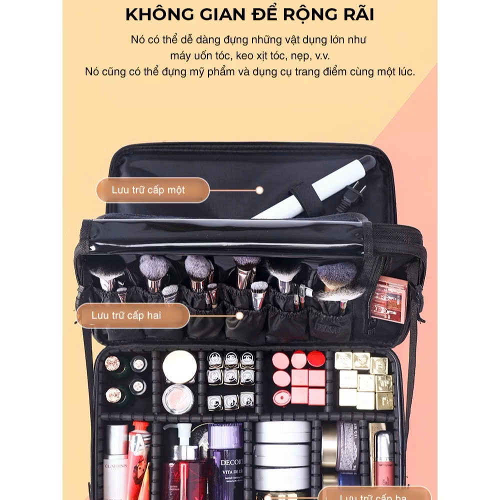 Cốp đựng mỹ phẩm, phụ kiện đồ trang điểm tiện lợi nhiều size | NHÍM HOUSE