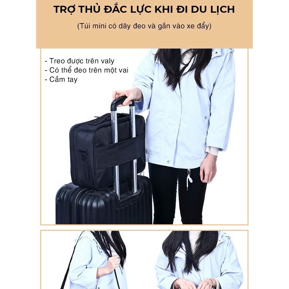 Cốp đựng mỹ phẩm, phụ kiện đồ trang điểm tiện lợi nhiều size | NHÍM HOUSE
