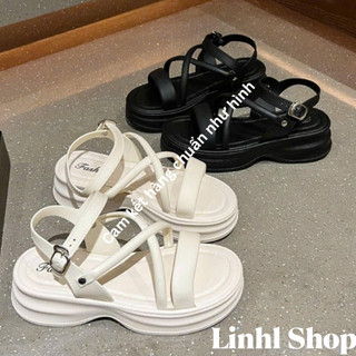 Saldal nữ đi học tăng chiều cao chất liệu cao su siêu bền chống nước M401