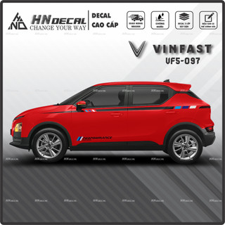 Tem dán xe VF5 - Decal dán xe VF5 MẪU TEM THỂ THAO CÁ TÍNH. 1 bộ dán 2 bên ( mẫu VF5-097 )