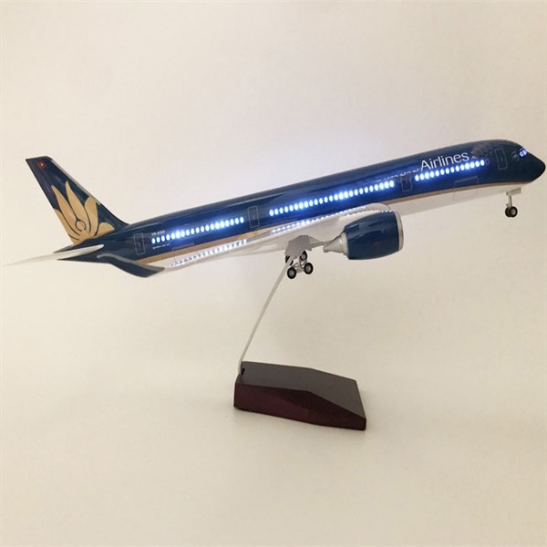 Mô Hình Máy Bay Việt Nam VNA Boeing B787 – Dài 47cm | Có Đèn LED & Bánh Xe | Sang Trọng & Chân Thật