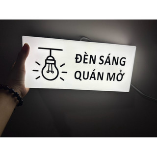 Bảng chỉ dẫn WC, Toilet, báng số phòng có đèn phát sáng uốn cạnh