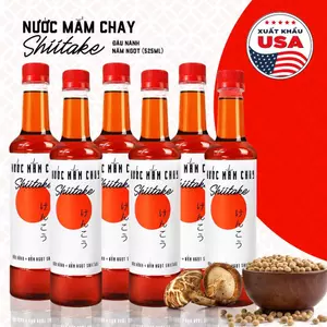 COMBO 6 CHAI Nước mắm chay cao cấp Shiitake chai nhựa 525ml