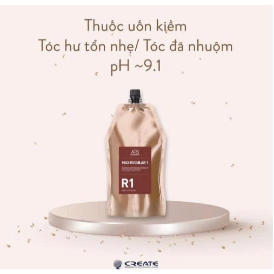 Thuốc uốn nóng ATS cao cấp, nhẹ mùi túi 500ml,Chuẩn hàng công ty