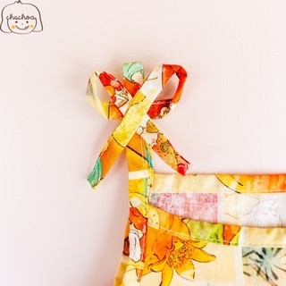 Váy bé gái, đầm bé gái 2 dây vải Thô Cotton dáng suông thoáng mát ChuChoaKids [VBC31]