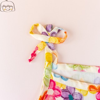 Váy bé gái, đầm bé gái 2 dây vải Thô Cotton dáng suông thoáng mát ChuChoaKids [VBC31]