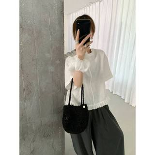 𝗛𝗮𝗽𝗲 - |LY LINEN| - Áo Linen xếp li cổ tròn