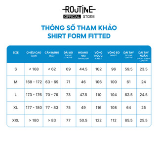 Áo Sơ Mi Tay Dài Nam Form Fitted - Routine 10F25SHL012