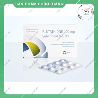 [Có Quà Tặng] Viên Ngậm Trắng Da Glutathione 100mg của Ý – Sublingual Tablets