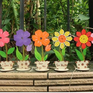 SET Hoa Gỗ Tô Màu - Hình Gỗ Tô Màu Siêu Dễ Thương - Giúp Bé Phát Triển Khả Năng Sáng Tạo Và Tư Duy
