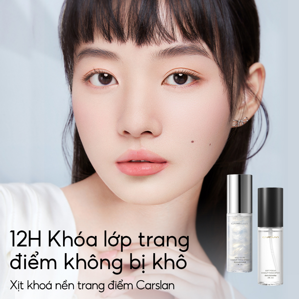 Xịt khoá nền CARSLAN giữ lớp trang điểm lâu trôi và kiểm soát dầu trên da | NHÍM HOUSE