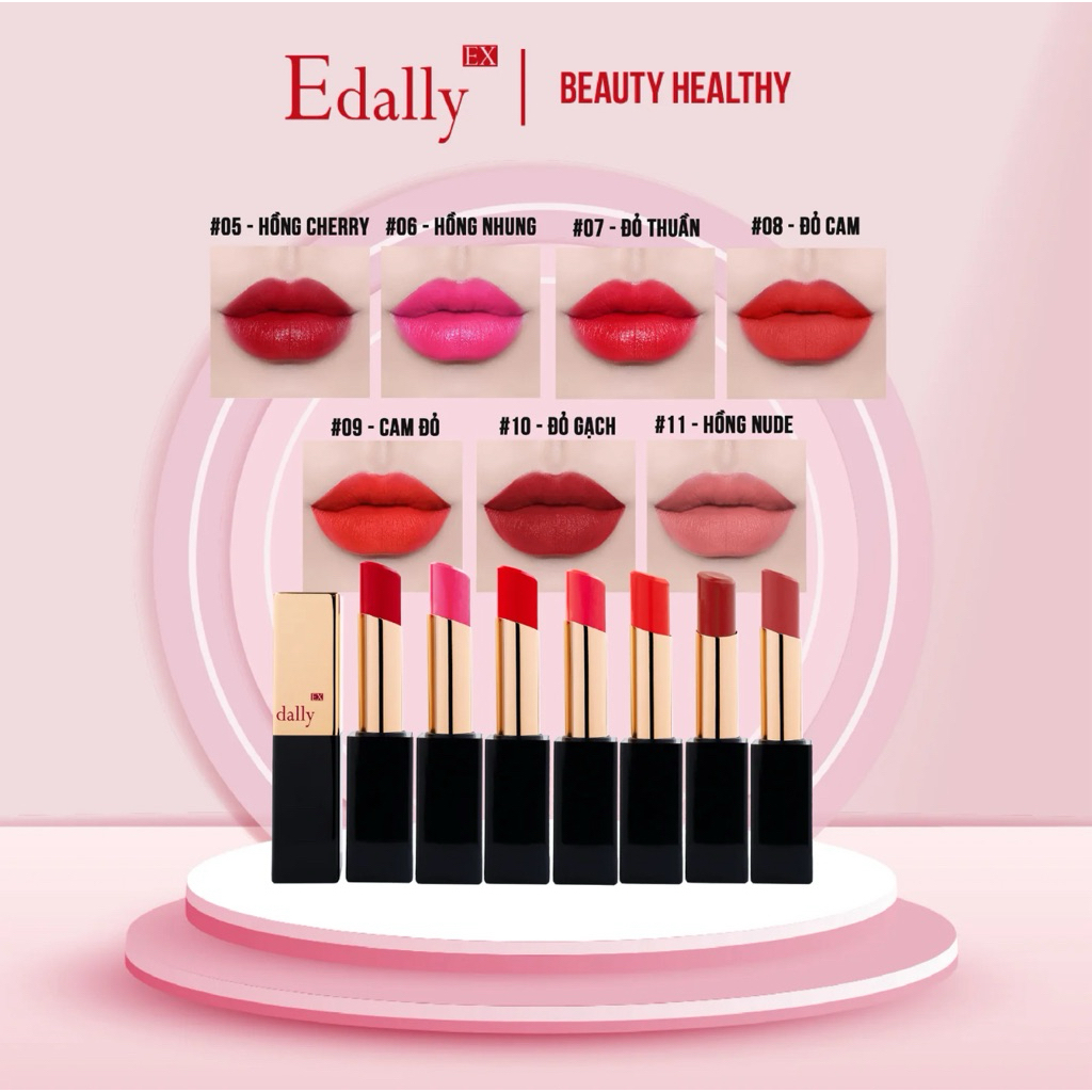 Son môi Collagen EDALLY EX COLLAGEN AMPOULE LIPSTICK mềm mịn môi lên màu cực chất dưỡng môi mềm 3,5g