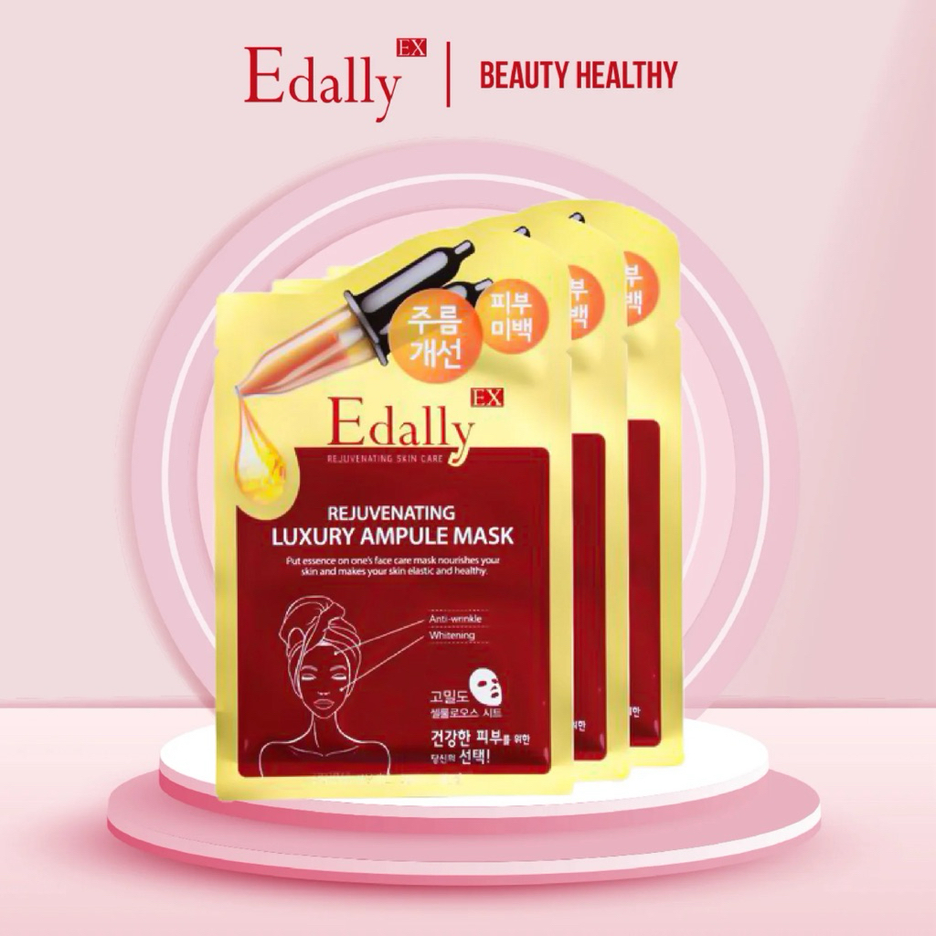 1 Miếng Mặt Nạ Huyết Thanh EDALLY EX REJUVENATING LUXURY AMPOULE MASK Trắng Da, Chống Lão Hóa, Cấp Ẩm 25ml