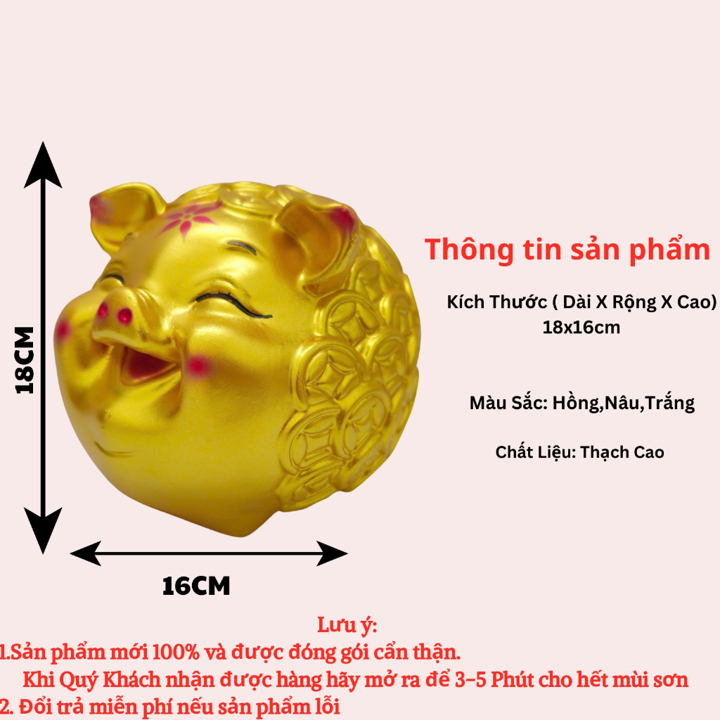 Heo Đất Lợn Đất Heo mắt híp đồng xu lỗ ngang đáng yêu cute Ống heo tiết kiệm tiền,trang trí,quà tặng