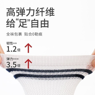 Set 4 đôi tất lưới mỏng mùa hè cao cổ kẻ sọc cho bé
