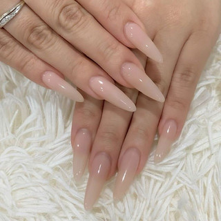 (Tặng hộp/keo MxBon) Nail Box Thiết Kế 10 Móng Úp  Trơn Thạch Nâu Hồng Nude M93 Nhà Mơ Nails