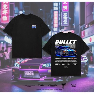 Áo Thun Nam Nữ TEEHOLIC Cotton Cao Cấp Xe Hơi Nissan Gt34 Bullet Phong Cách Retro Y2K - THSI20