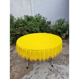 Khăn trải bàn tròn 1 cái 50k
