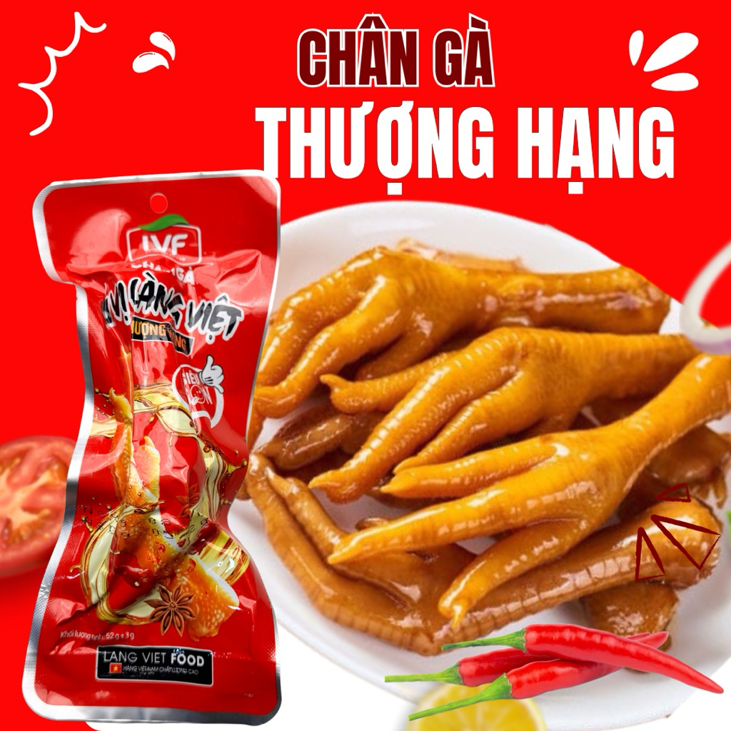 Combo 10 Chân gà u vị thượng hạng loại nhỏ ngon giòn cay