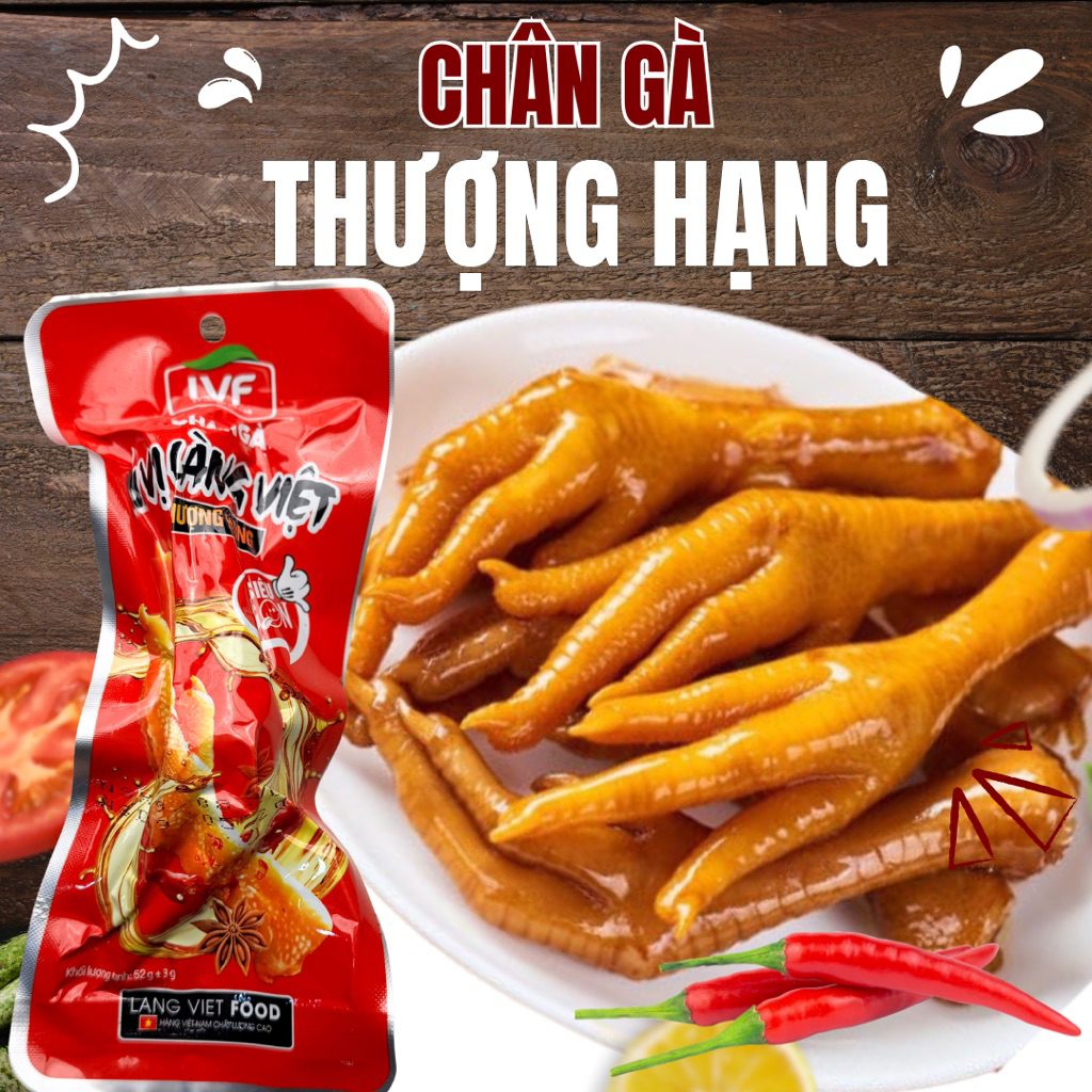 Combo 10 Chân gà u vị thượng hạng loại nhỏ ngon giòn cay